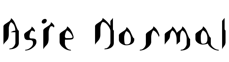Asie Normal  Free Fonts Download