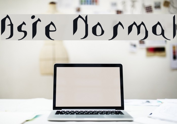 Asie Normal Font examples