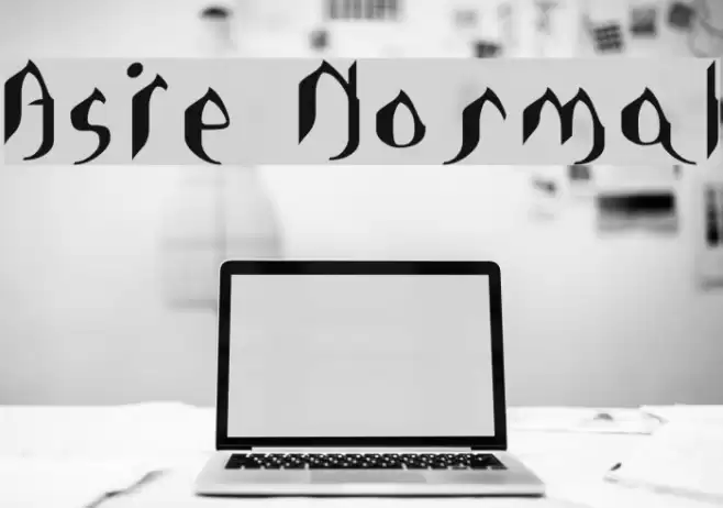 Asie Normal Font examples