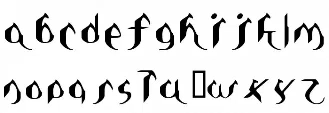 Asie Normal Font Litere mici