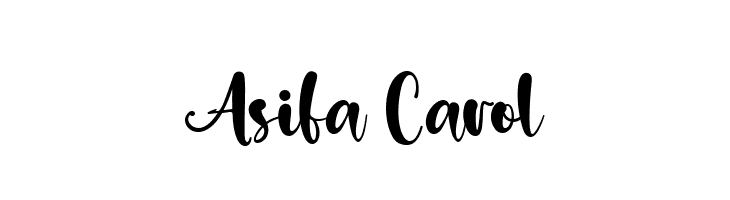 Asifa Carol  font caratteri gratis