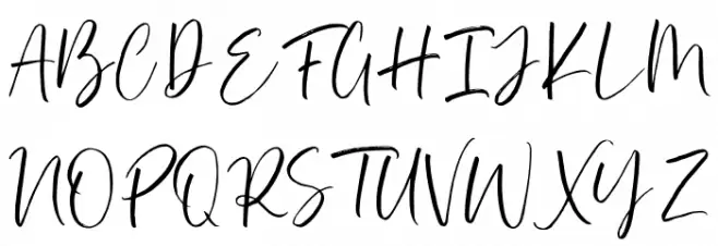 Asillynne Font UPPERCASE