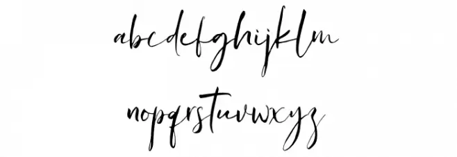 Asillynne Font LOWERCASE