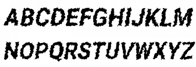 Asimov Aggro Condensed Italic फ़ॉन्ट अपरकेस