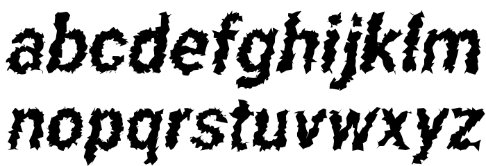 Asimov Aggro Condensed Italic Font LOWERCASE