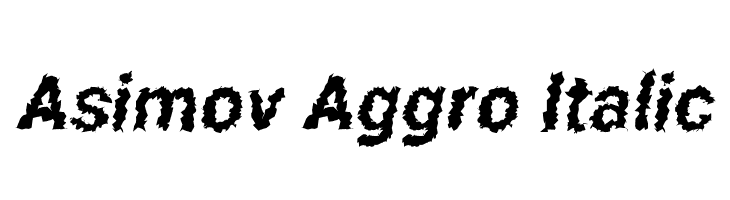 Asimov Aggro Italic  नि: शुल्क फ़ॉन्ट्स डाउनलोड
