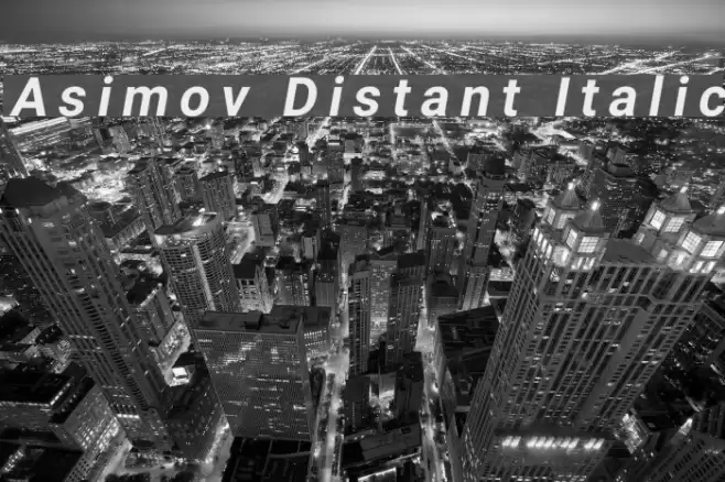 Asimov Distant Italic Fuentes examples