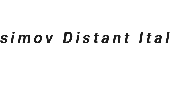 Asimov Distant Italic Logo