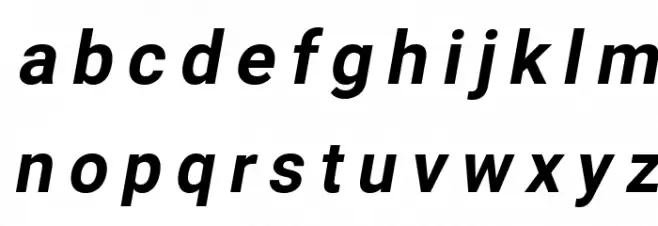 Asimov Distant Italic फ़ॉन्ट लोअरकेस
