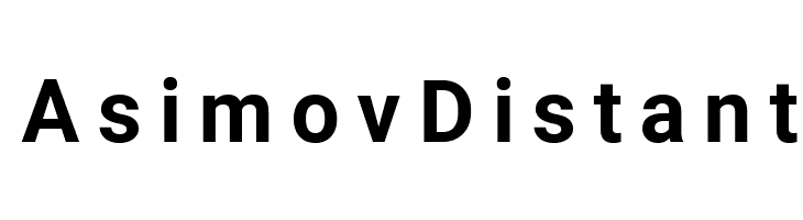 Asimov Distant Font