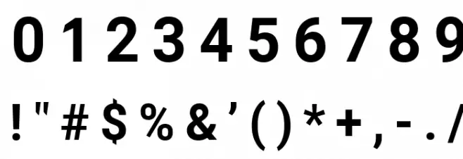 Asimov Distant Font OTHER CHARS