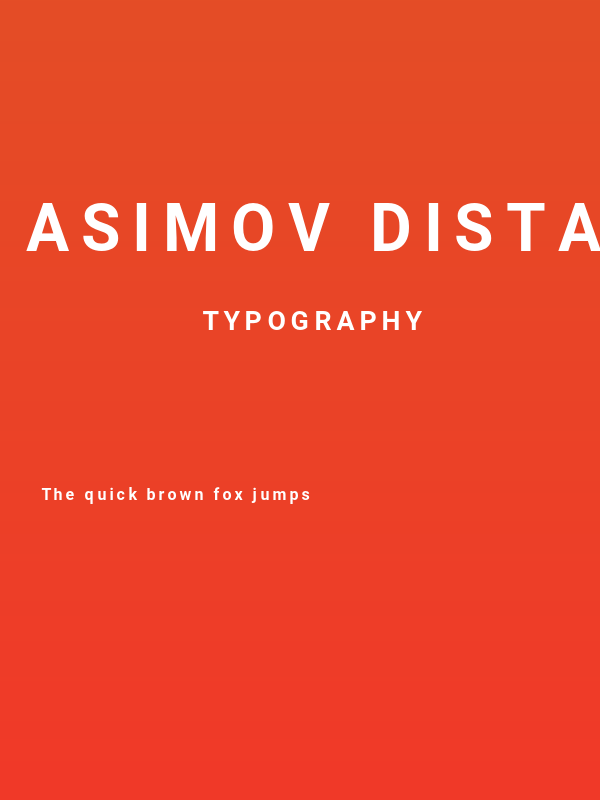 Asimov Distant Poster