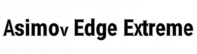 Asimov Edge Extreme  baixar fontes gratis