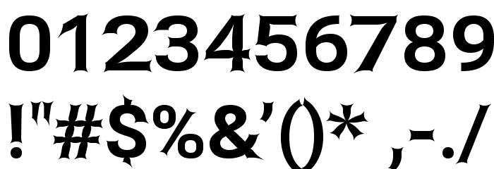 Asimov Edge Wide Font OTHER CHARS