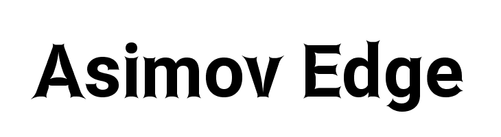 Asimov Edge  Descarca Fonturi Gratis
