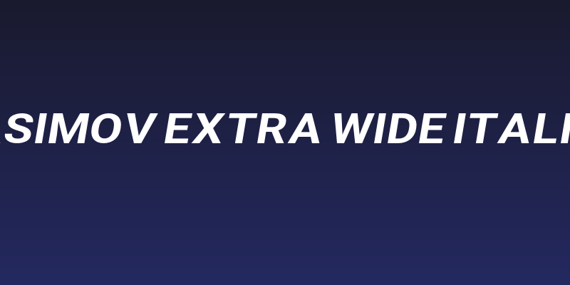 Asimov Extra Wide Italic Social Header