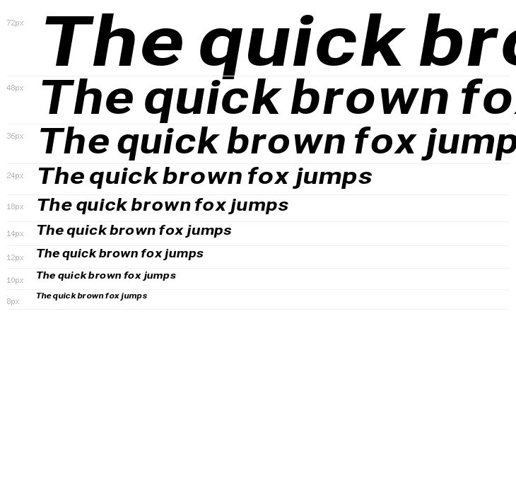 Asimov Extra Wide Italic Waterfall