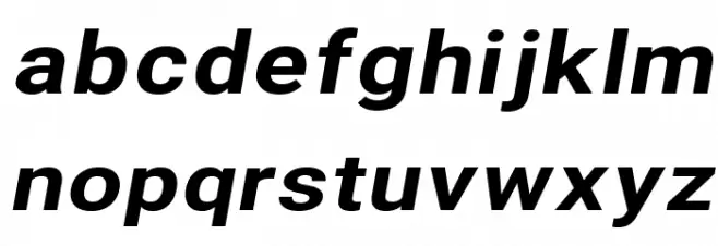 Asimov Extra Wide Italic फ़ॉन्ट लोअरकेस