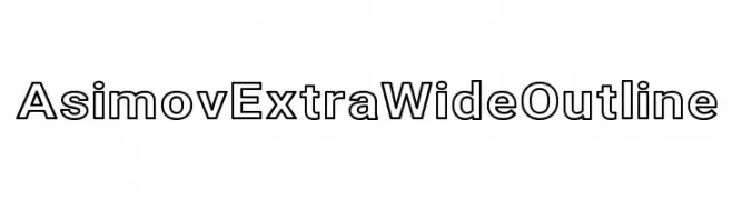 Asimov Extra Wide Outline 