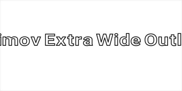 Asimov Extra Wide Outline Logo