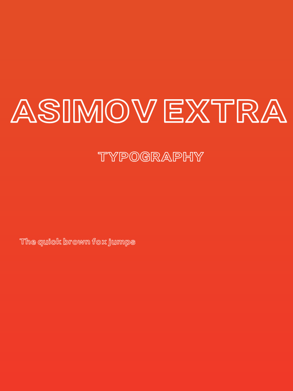 Asimov Extra Wide Outline Poster