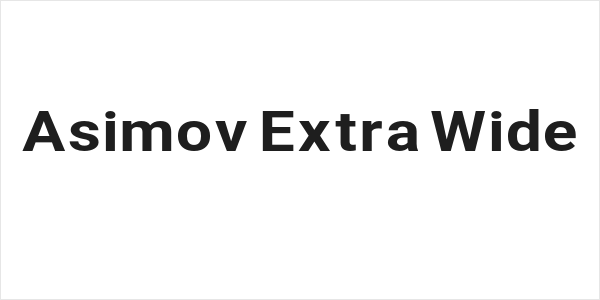 Asimov Extra Wide Logo