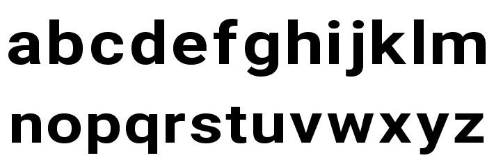 Asimov Extra Wide Font LOWERCASE