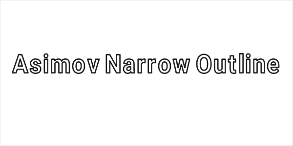 Asimov Narrow Outline Logo