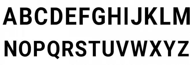Asimov Narrow Schriftart Groß