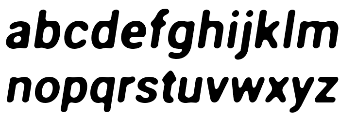Asimov Print B Italic Font LOWERCASE