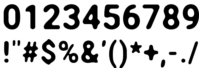 Asimov Print B Font OTHER CHARS