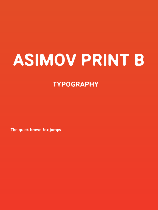Asimov Print B Poster