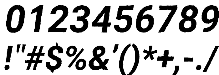 Asimov Print D Italic Font OTHER CHARS