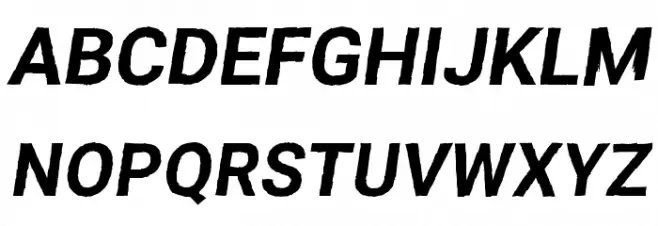Asimov Print D Italic Caratteri MAIUSCOLE