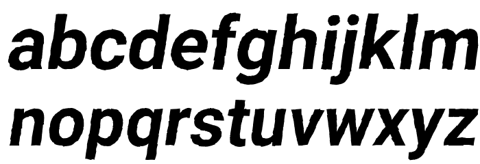 Asimov Print D Italic Font LOWERCASE