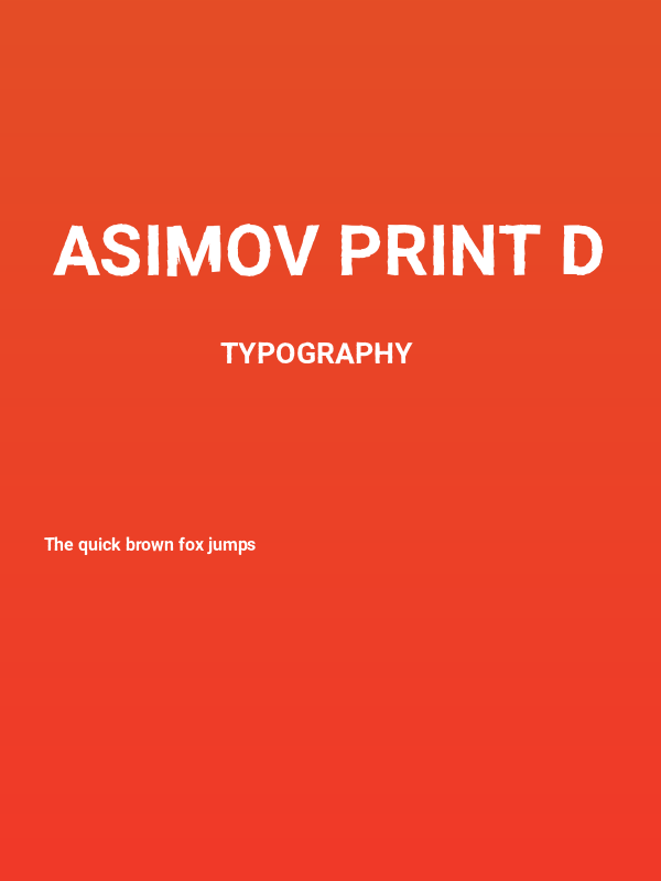 Asimov Print D Poster