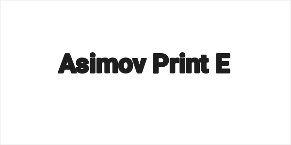 Asimov Print E Logo