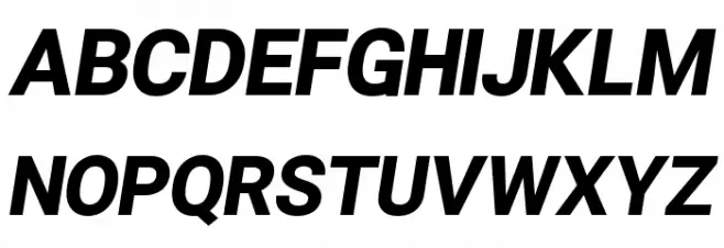 Asimov Pro Black Oblique Schriftart Groß