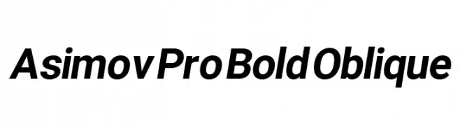 Asimov Pro Bold Oblique  नि: शुल्क फ़ॉन्ट्स डाउनलोड