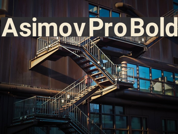 Asimov Pro Bold Font examples