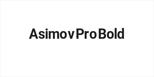 Asimov Pro Bold Logo