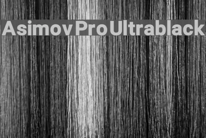 Asimov Pro Ultrablack Font examples