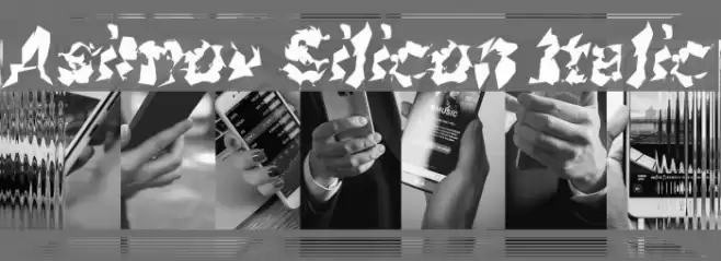 Asimov Silicon Italic Font examples