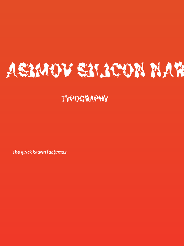 Asimov Silicon Narrow Poster