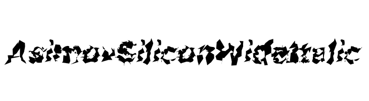Asimov Silicon Wide Italic Caratteri