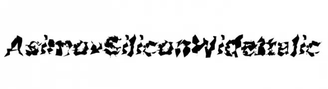 Asimov Silicon Wide Italic  Скачать бесплатные шрифты