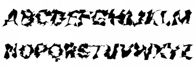 Asimov Silicon Wide Italic Font Litere mari