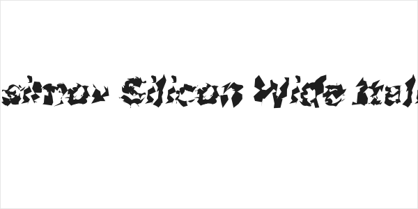 Asimov Silicon Wide Italic Logo