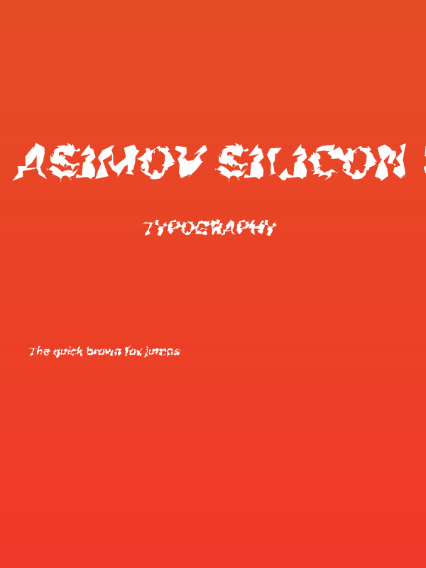 Asimov Silicon Wide Italic Poster