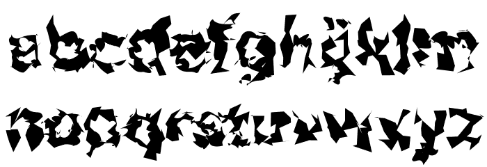 Asimov Silicon Wide Font LOWERCASE